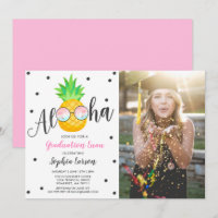 Studenten Luau-partiets inbjudan till anananas Gra