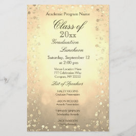 Studenten Luncheon Guld Confetti