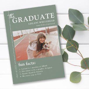 Studenten Magazine Roligt Facts Sage Grönt Meddelande