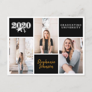 Studenten meddelande 2020 Fotokollage Vykort