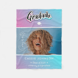 Studenten-meddelande Fleecefilt