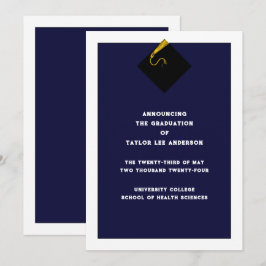 Studenten meddelande inbjudningar