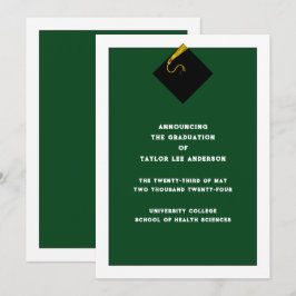 Studenten meddelande inbjudningar