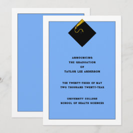 Studenten meddelande inbjudningar