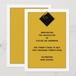 Studenten meddelande inbjudningar