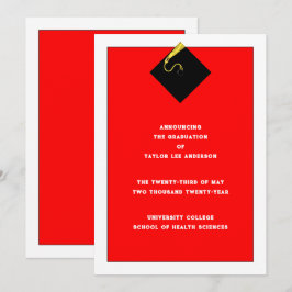 Studenten meddelande inbjudningar