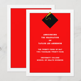 Studenten meddelande inbjudningar