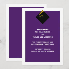 Studenten meddelande inbjudningar