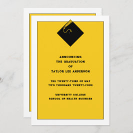 Studenten meddelande inbjudningar