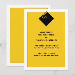 Studenten meddelande inbjudningar