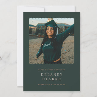 Studenten meddelande med Scalloped Kant Photo