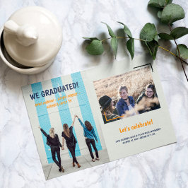 Studenten-meddelande om bilder av vänner två inbjudningar