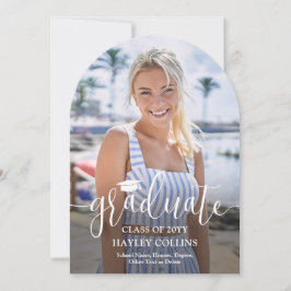 Studenten-meddelande om fotot och Trendig Inbjudningar