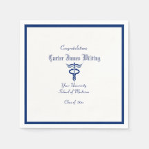 Studenten, medicinska skolan, Caduceus, marinblått