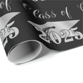 Studenten Metallic Silver CLASS of Black Presentpapper