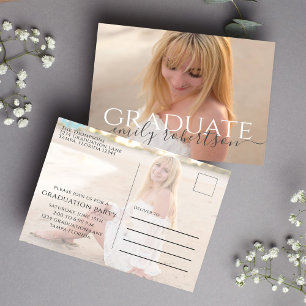 Studenten-minimalistisk, två fotoenkla Eleganter Vykort