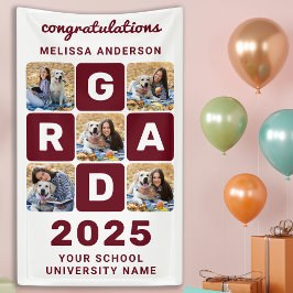 Studenten Modern fetstil anpassad 5 fotokollage