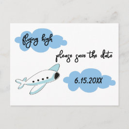 Studenten Modern flygande High Flygplan Cloud Vykort