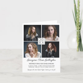 Studenten Modern fotokollage Enkel Grad Meddelande