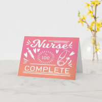 Studenten Modern Rosa Grad Nurse