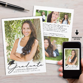 Studenten Modern Simple Script 5-foto Meddelande