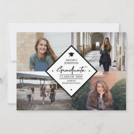 Studenten moderna elegant-skript 4 fotokollage a meddelande