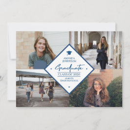 Studenten moderna elegant-skript 4 fotokollage meddelande