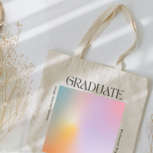 Studenten moderna, minimala aura-pastelltypografi tygkasse