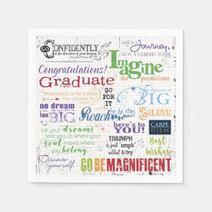 Studenten Motivational Ord Art Ord Pappersservett