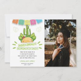 Studenten Muchas Gracias Fiesta Tack Kort