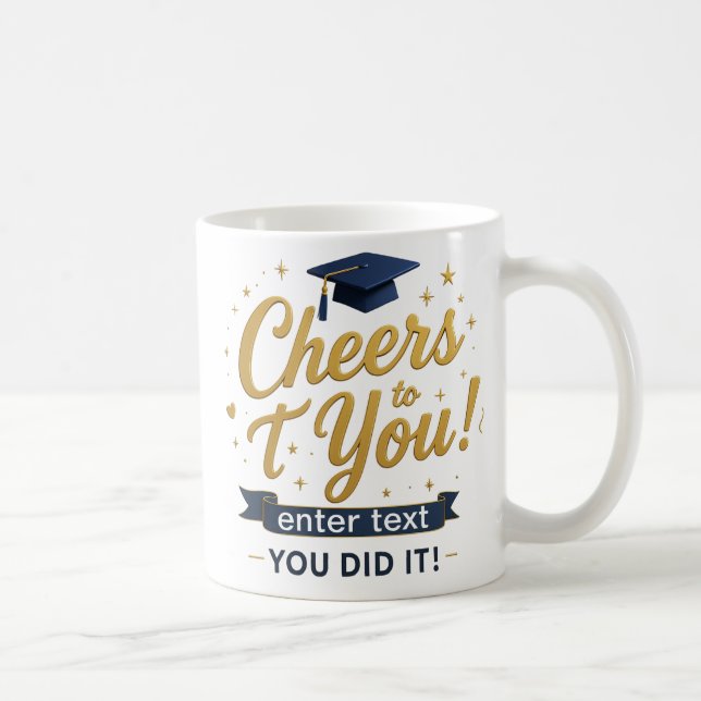 Studenten Mugg - Skål för dig - Personlig Gift (Höger)