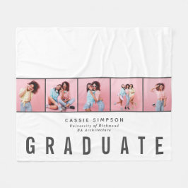 Studenten multifotomodern fleece filt