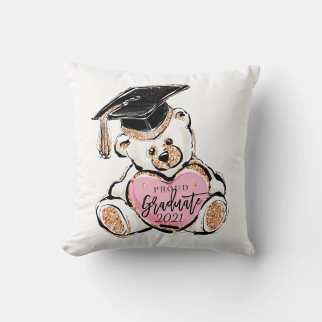 Studenten Nalle Dekorativ kudde (Framsida)
