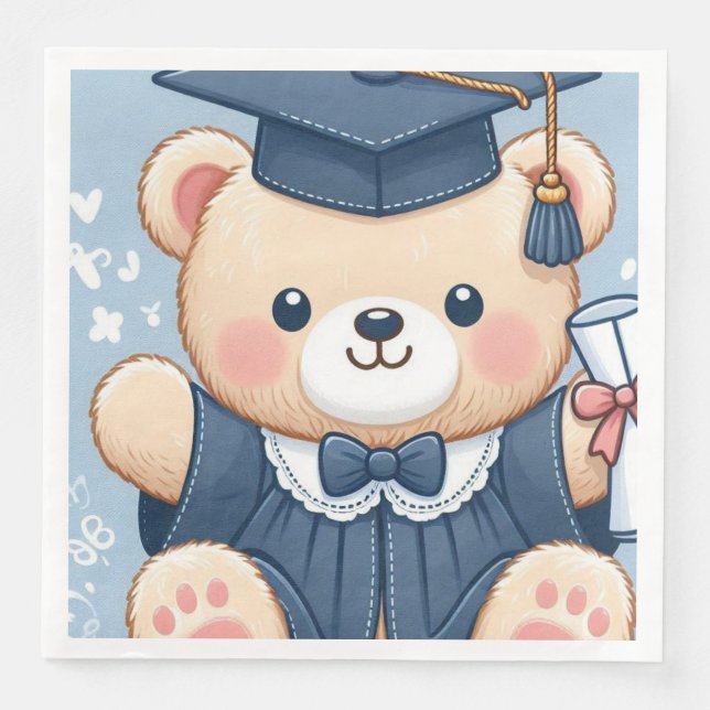 "Studenten Nalle Delight" Pappersservett (Framsida)