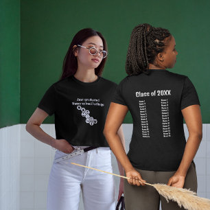 studenten namn i klassrummen, enkelt svart t shirt