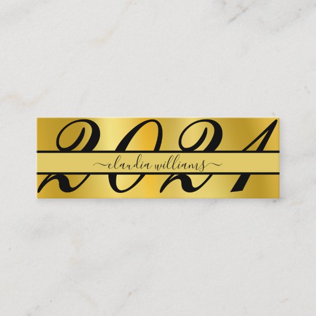 Studenten Namn-kort. Klassiskt infogningskort för  (Framsida)