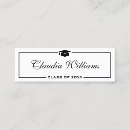 Studenten Namn-kort. Klassiskt infogningskort för