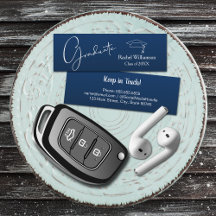 Studenten Namn marinblått