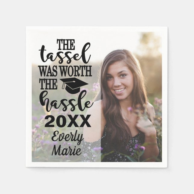 Studenten Napkins med Photo Pappersservett (Framsidan)