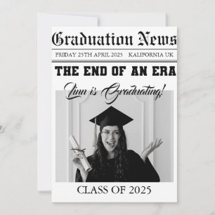 Studenten News Papper Julkort