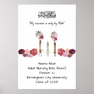 Studenten Nurse-certifikat Poster