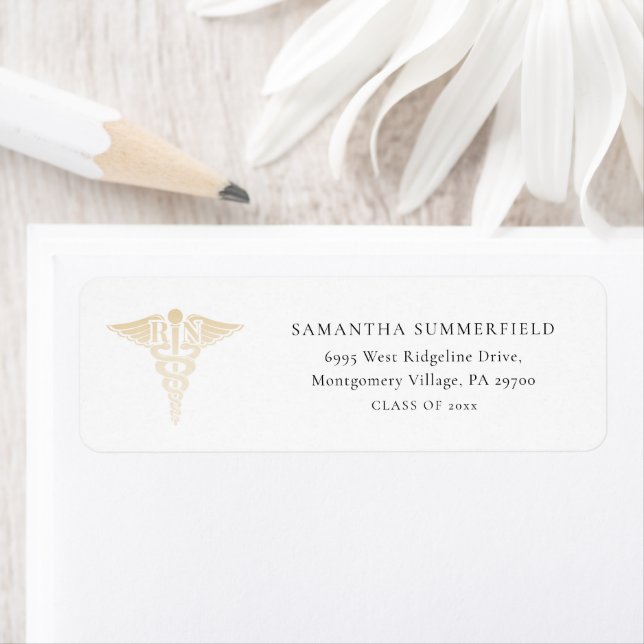 Studenten Nurse Pining2025 Returadress Returadress Etikett (Insitu)