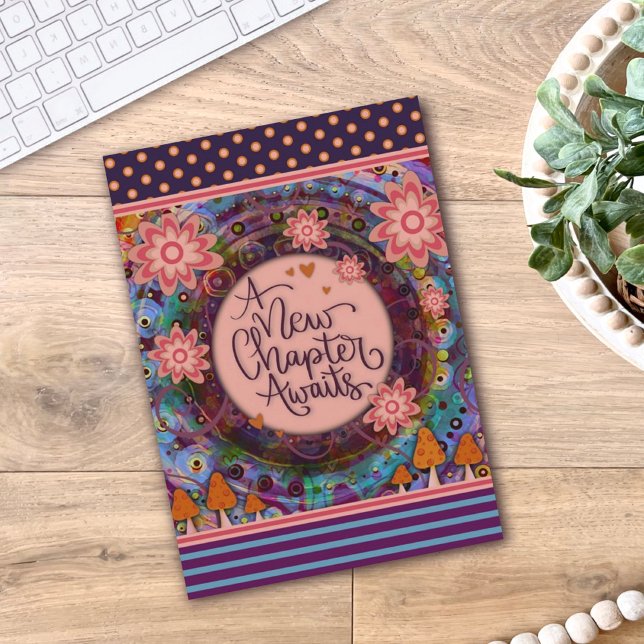 Studenten Ny kapitel - Offert Modern Söt Blommigt Kort (Skapare uppladdad)