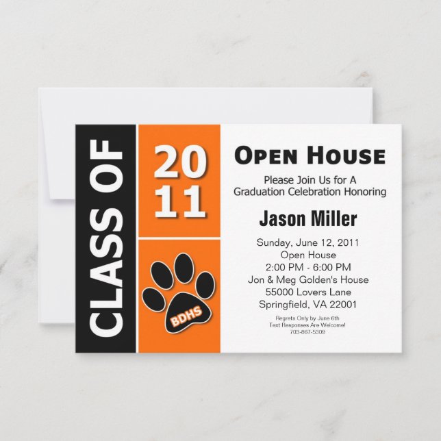 Studenten Open House Inbjudningar (Framsida)