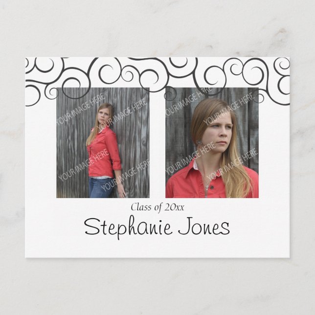 Studenten Open House-vykort Inbjudan Vykort (Framsida)