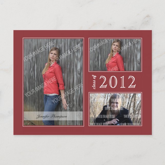 Studenten Open House-vykort Inbjudan Vykort (Framsida)