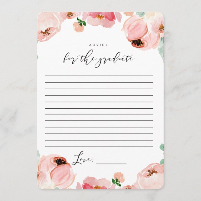 Studenten Ord för Wisdom Advice-kort Rådkort (Framsida)