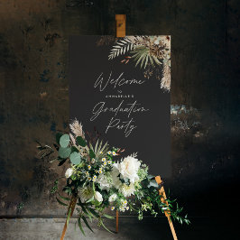 Studenten pampas svarta modern elegant poster