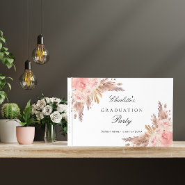 Studenten pampasgräs ro guld  blommigt gästböcker