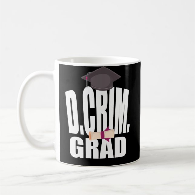 Studenten PhD för doktorkriminologiDCrim doktorat Kaffemugg (Vänster)